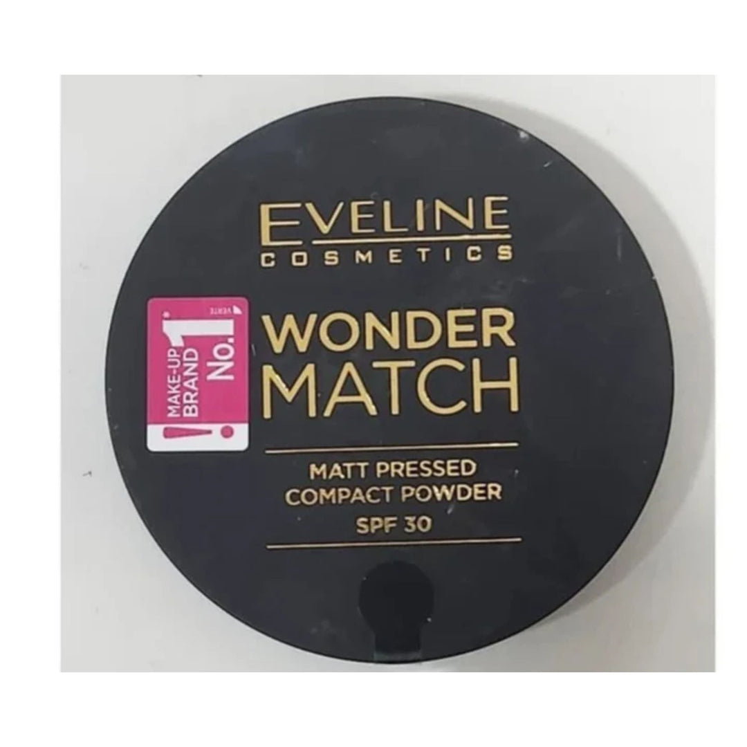 Eveline Wonder Match Compact Powder Spf 30 No 02 Med Beige 8g#0351