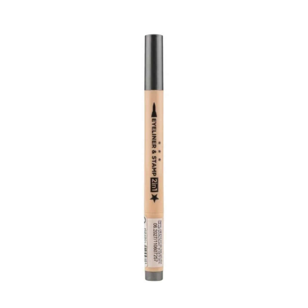 Eveline Eyeliner & Stamp 2In1 Star Black