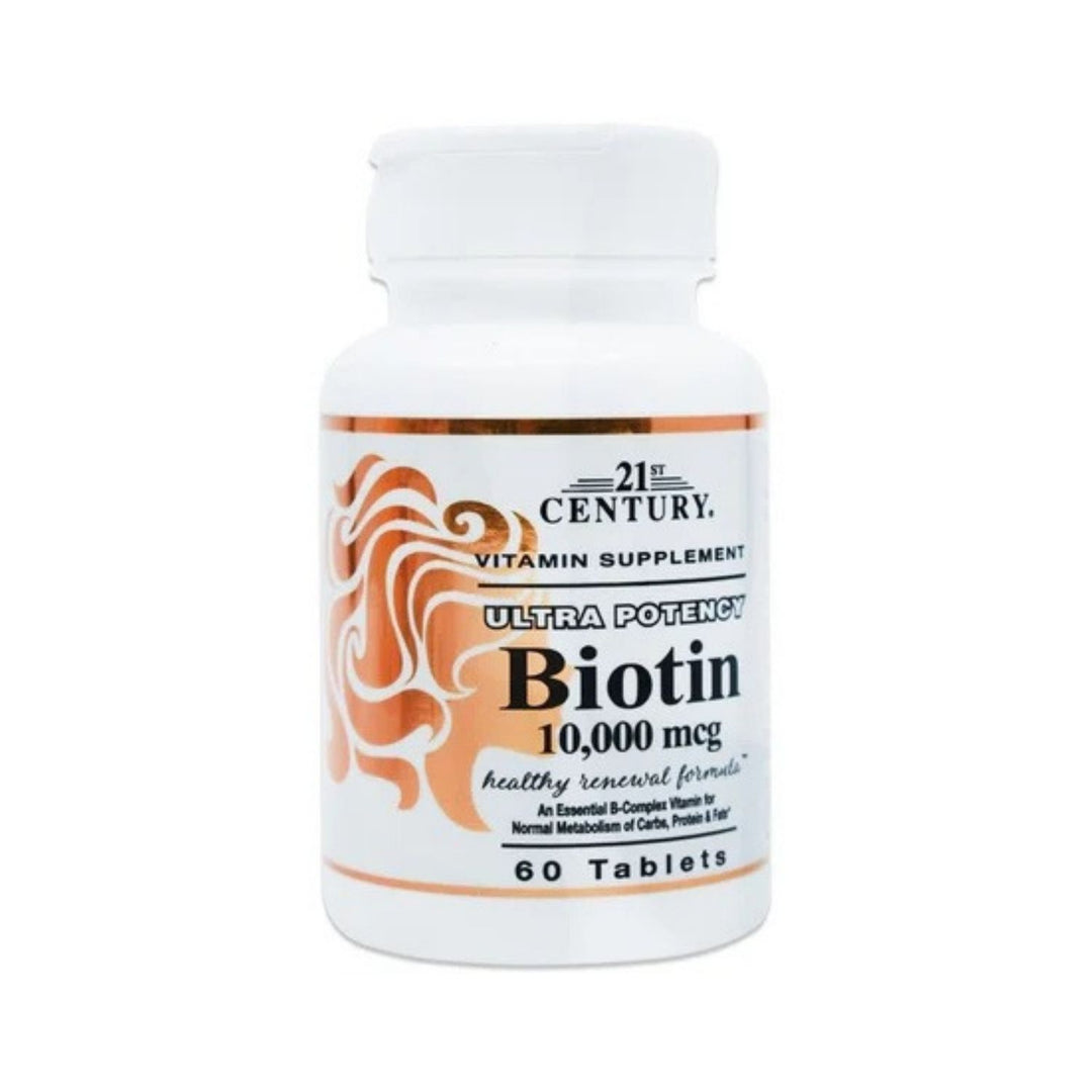 21St Century Ultra Potency Biotin 10,000 Mcg, 60 Tablets