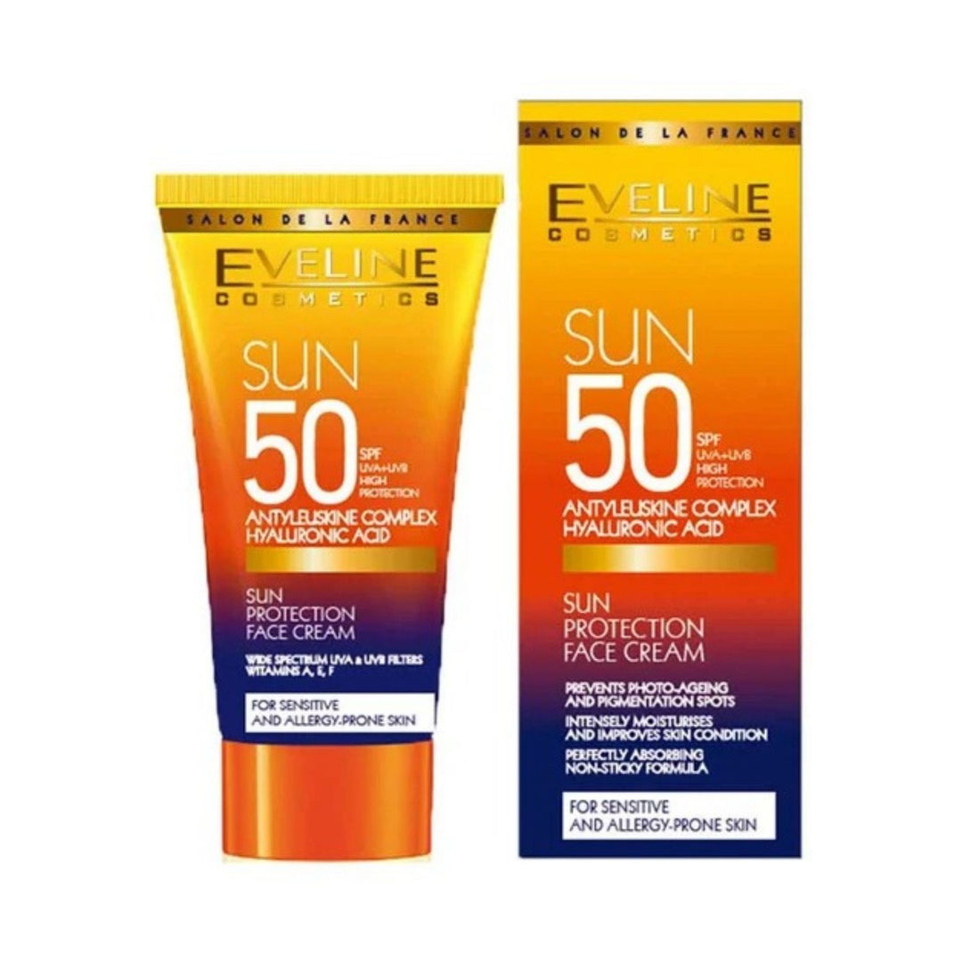 Eveline Sun Protection Spf 50 Face Cream With Hyaluronic Acid 50ml