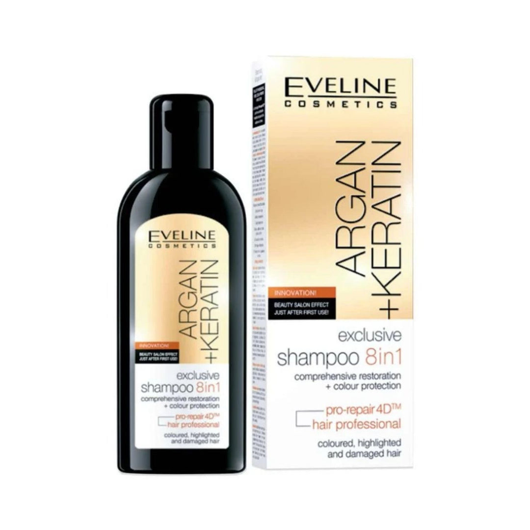 Eveline Argan+Keratin 8In1 Exclusive Shampoo 150 ml