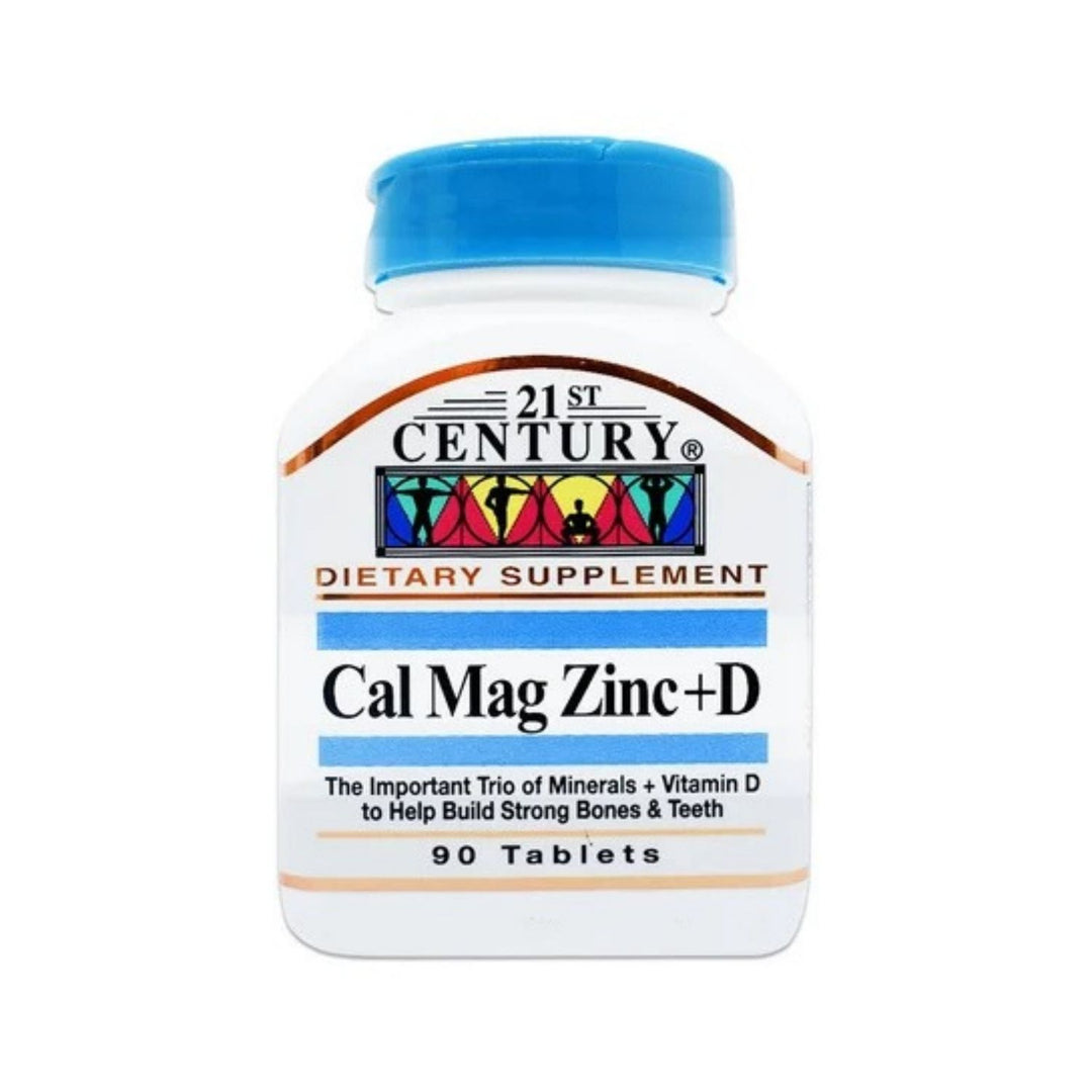 21St Century Cal Mag Zinc + D, 90 Tablets