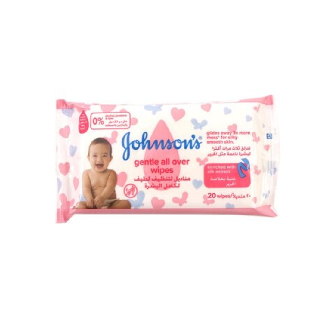 Johnson's Gentle Clensing Wipes 20 Pieces