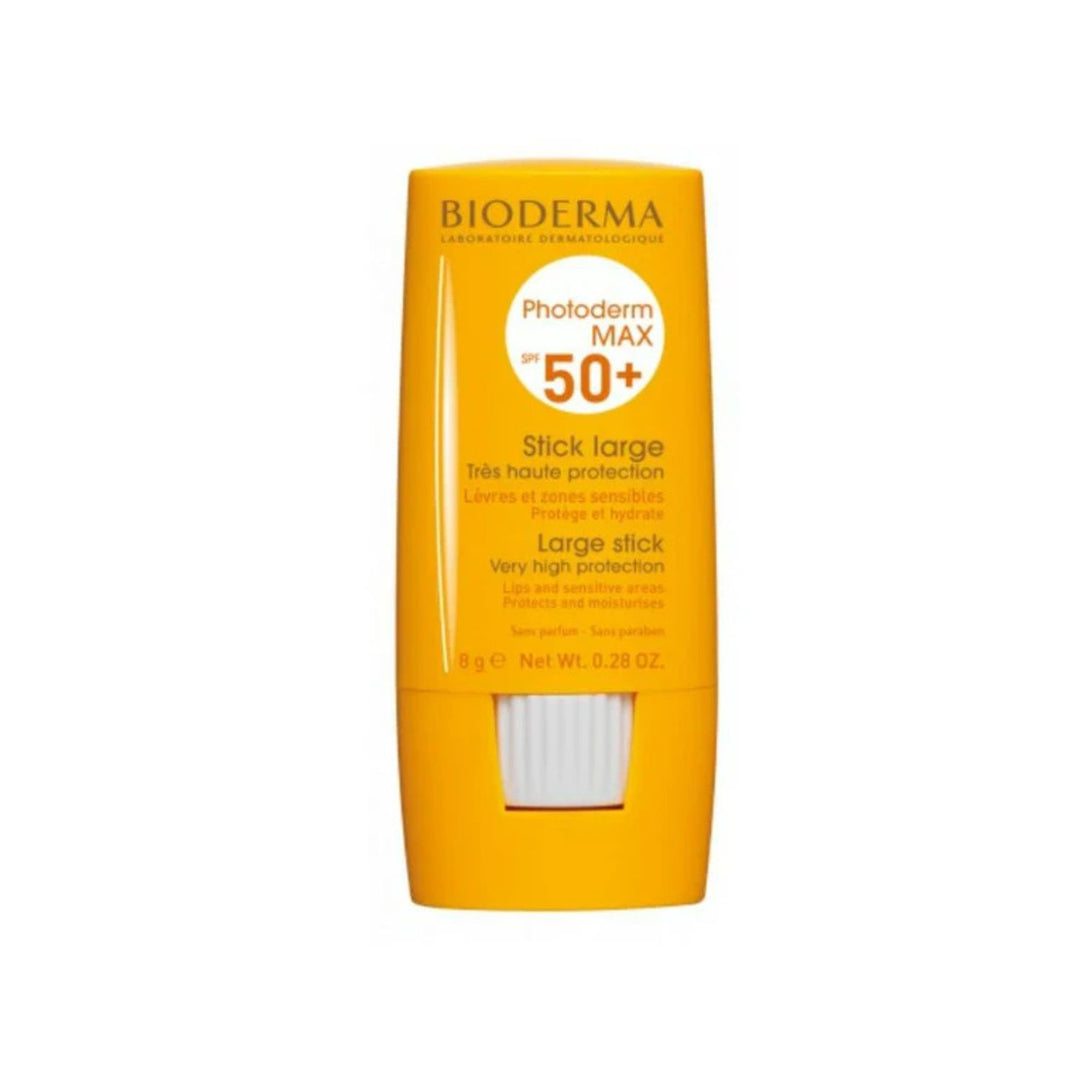 Bioderma sunscreen stick on a white background