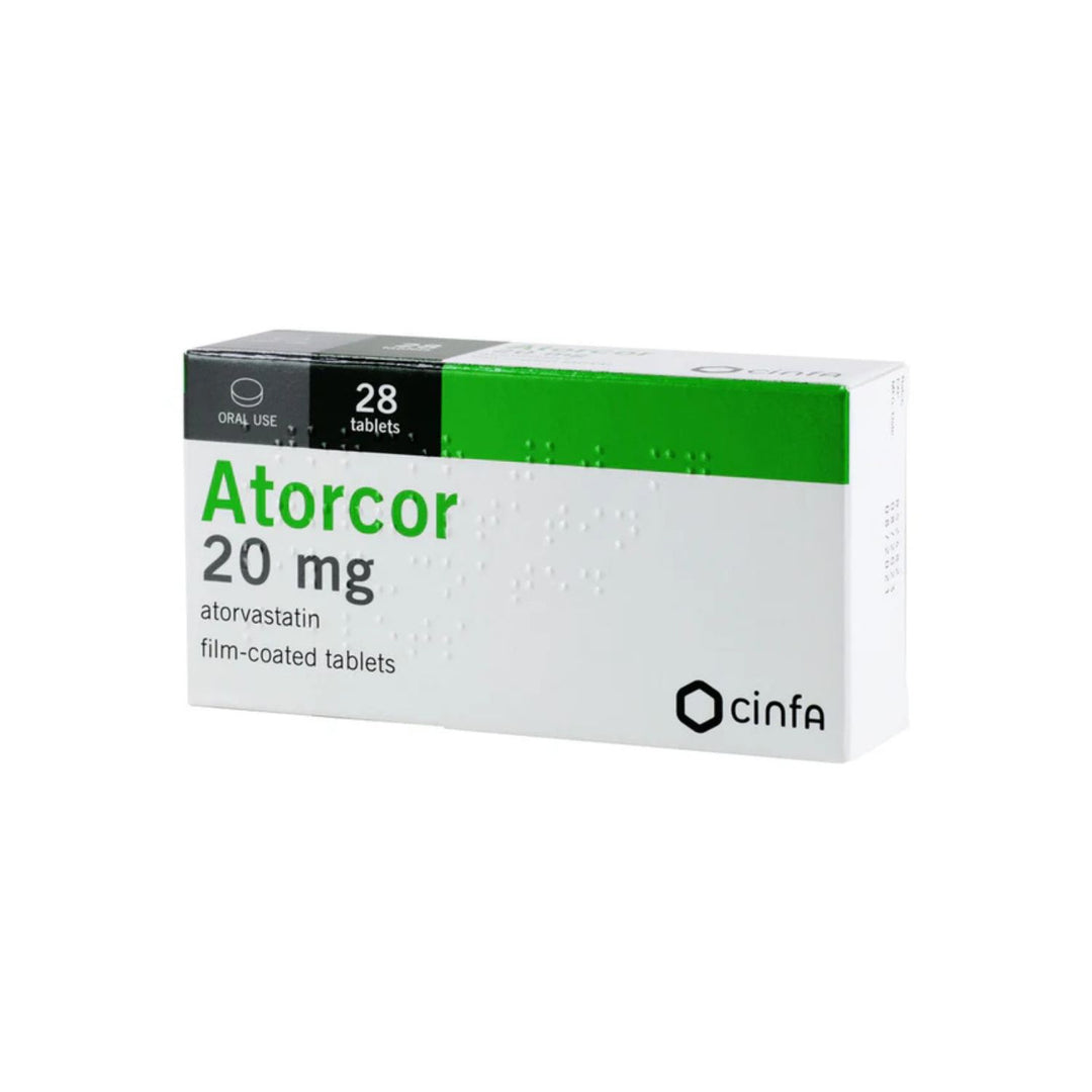 Atorcor 20mg Film coated Tablets 28 Pieces