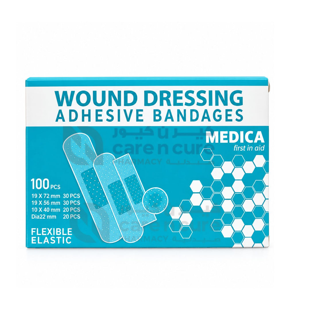 Medika Adhesive Band Aid Assorted 100 Pieces