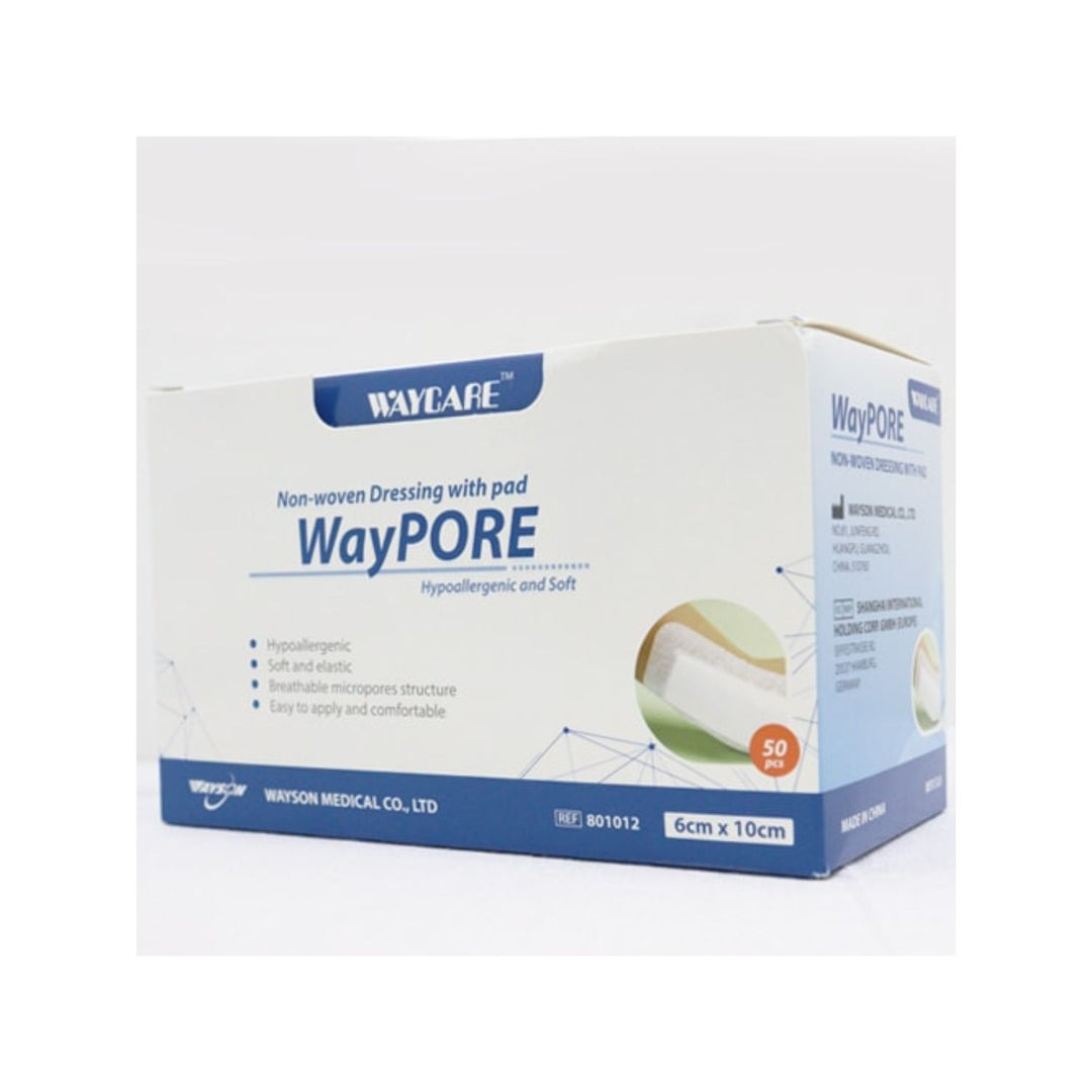 Waycare Adh With Absorbent Pad 6X 10 cm 50 Pieces