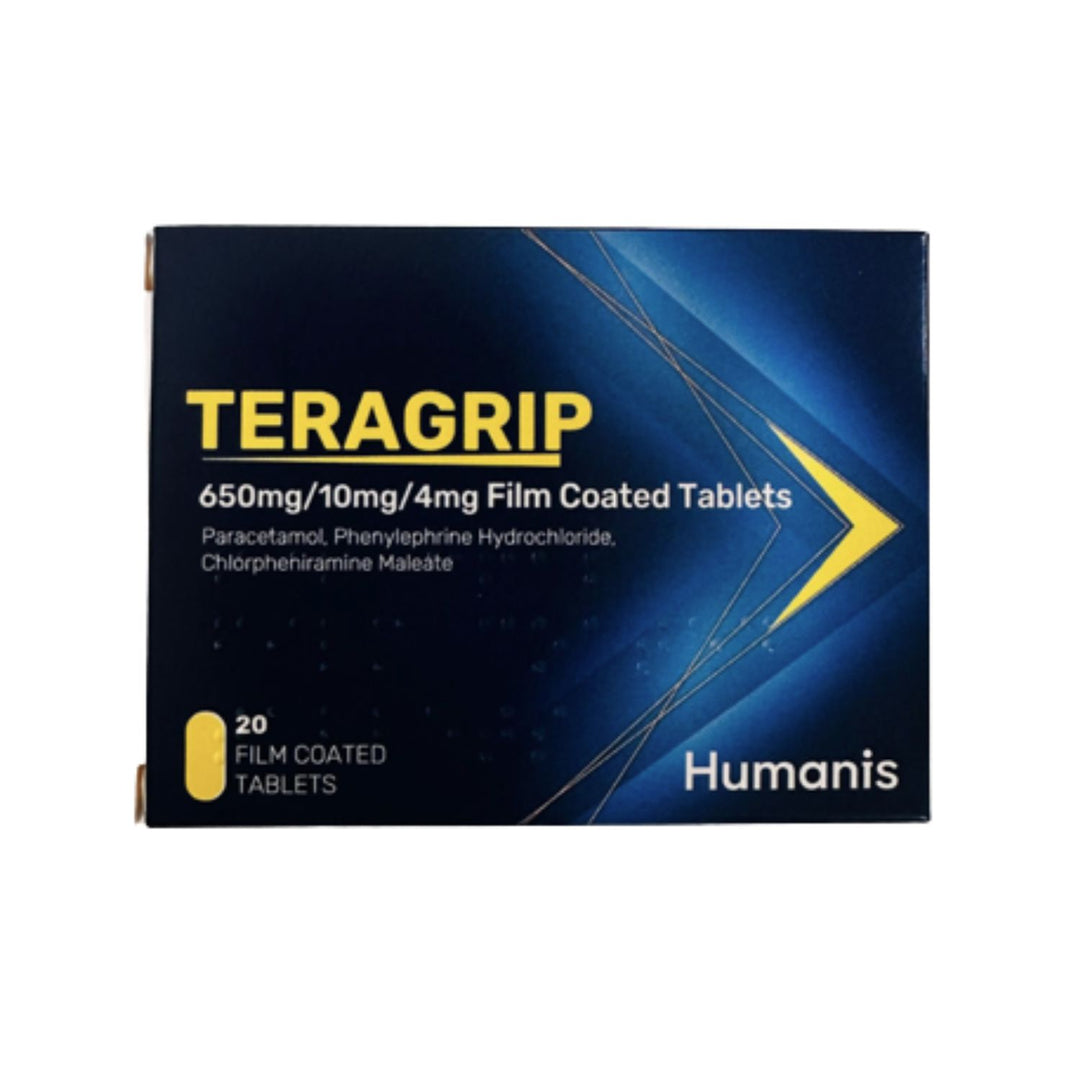 Teragrip Film Coated Tablets 20 Pieces