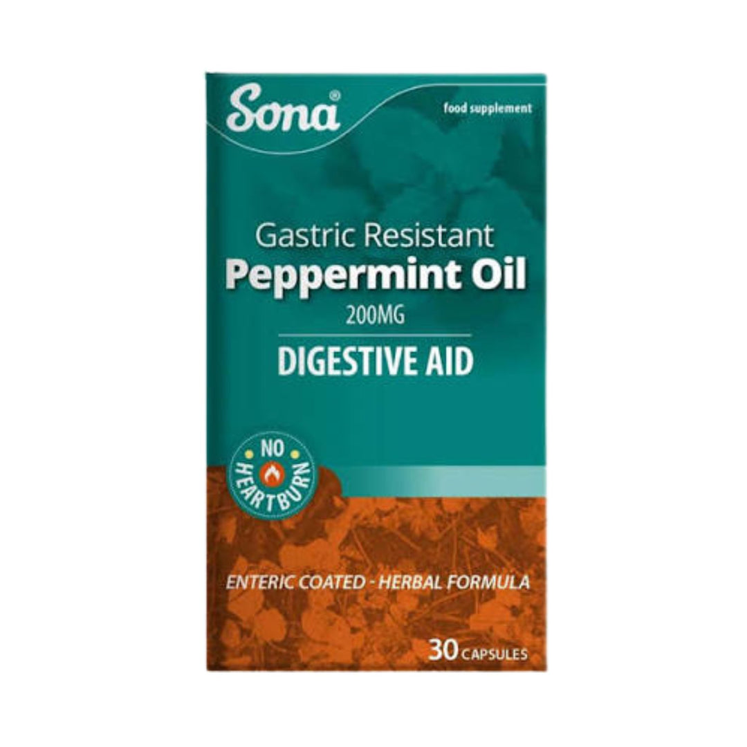 Sona Peppermint Oil - Gastric Resistant Capsules 30 Pieces