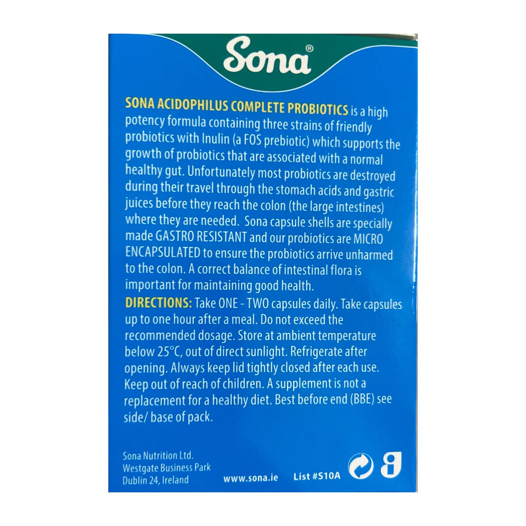Sona Acidophilus Gr Tab 60 Pieces Sona Acidophilus Gr Tab 60 Pieces