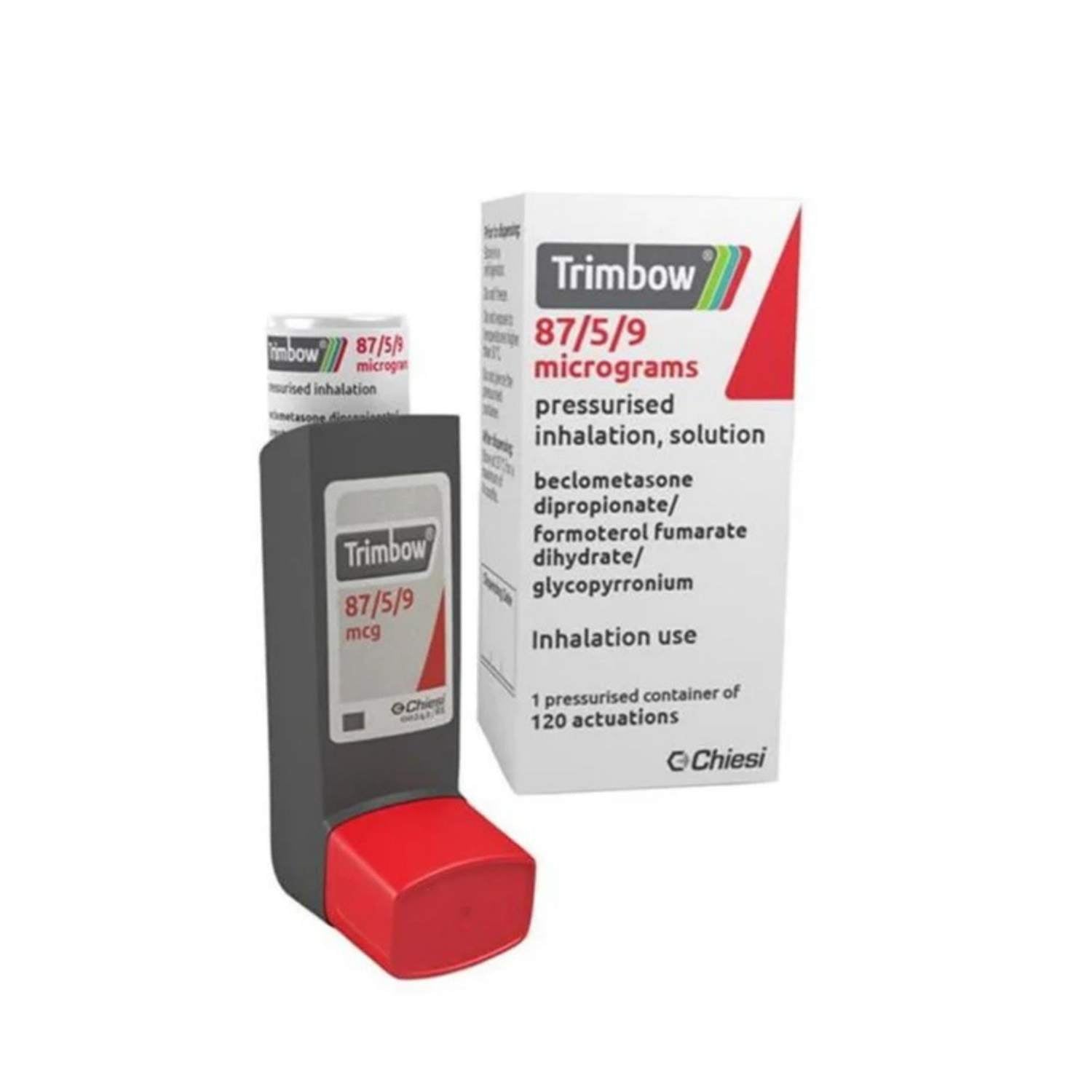 Buy Trimbow 87/5/9 Mcg Inhalation Solution 120 Actuations Online at ...