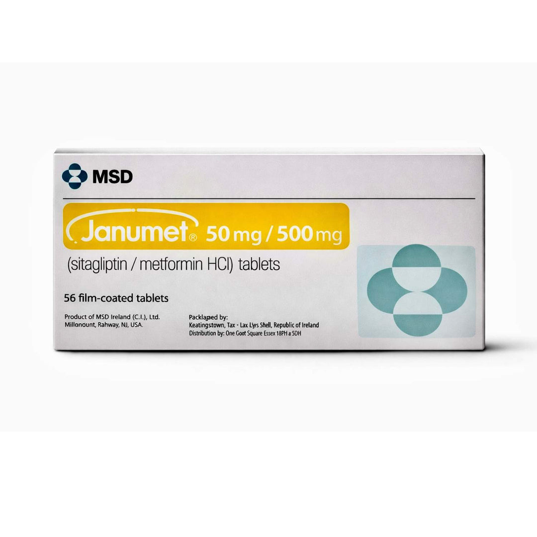Janumet 50/500mg Tablets 56 Pieces