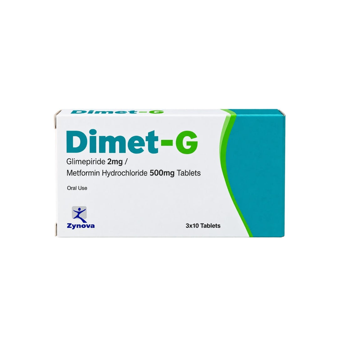 Dimet-G 2Mg/500Mg Tab 30'S