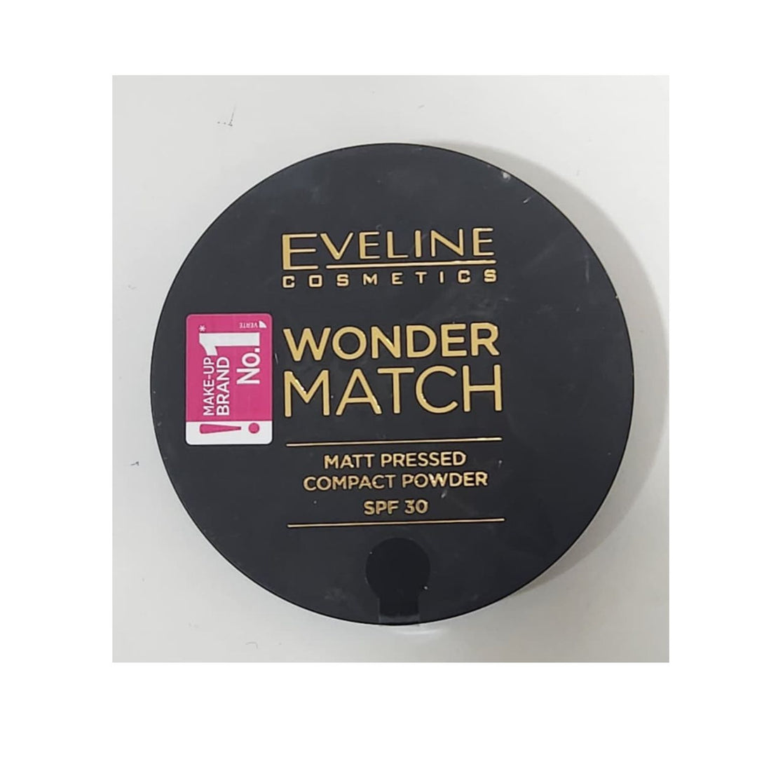 Eveline Wonder Match Compact Powder Spf 30 No 02 Med Beige 8g#0351