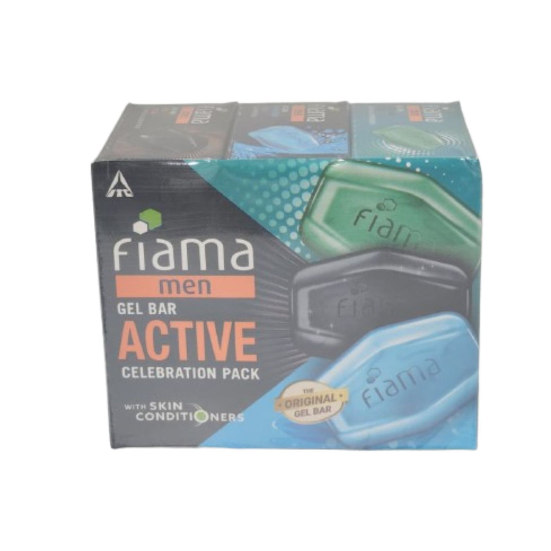 Fiama Men Gel Bathing Bar 125G Assoretd X 3'S Combo