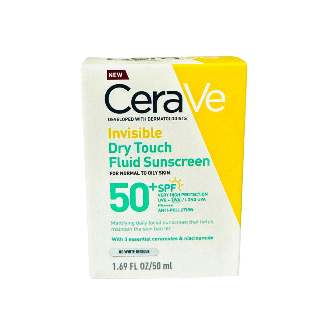 Cerave Invisible Dry Touch Fluid Sunscreen Spf50 50ml