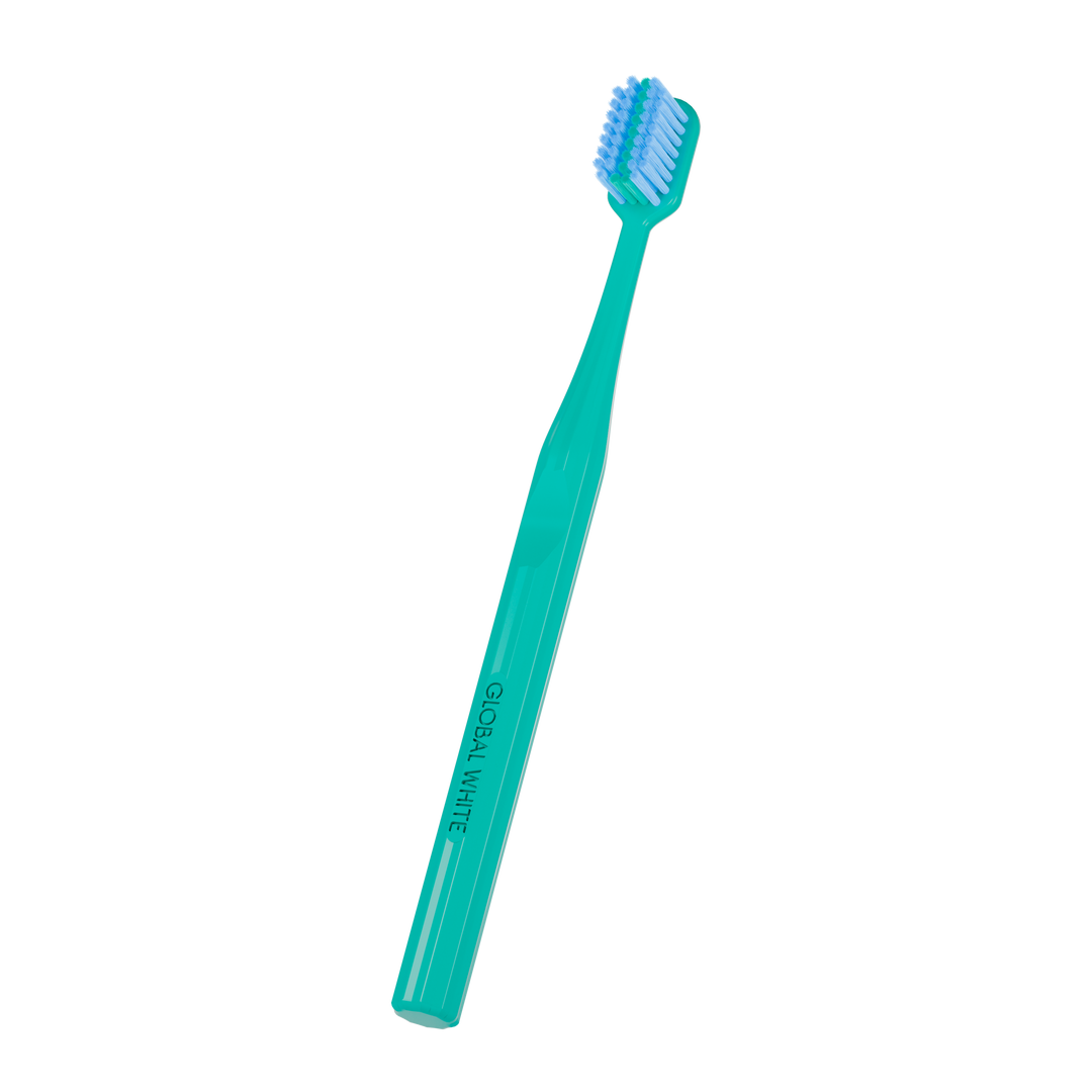 Global White Tooth Brush Ortho Med & Hard-2196