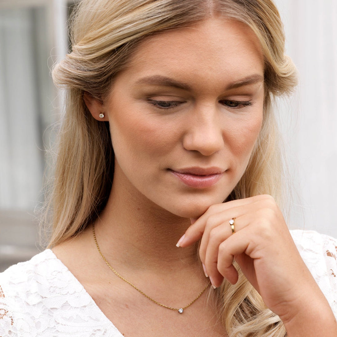 Blomdahl Cj Gt Tiffany 5mm Cz White 15-1304-30 [D]