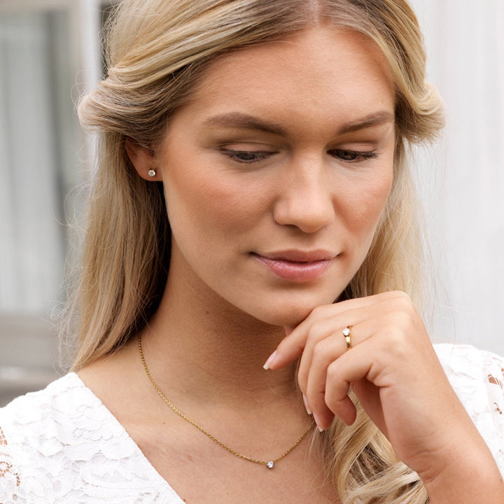 Blomdahl Cj Gt Tiffany 5mm Cz White 15-1304-30 [D]