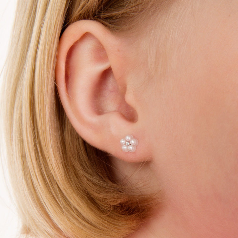 Blomdahl Mp Daisy Pearl 6 mm, White