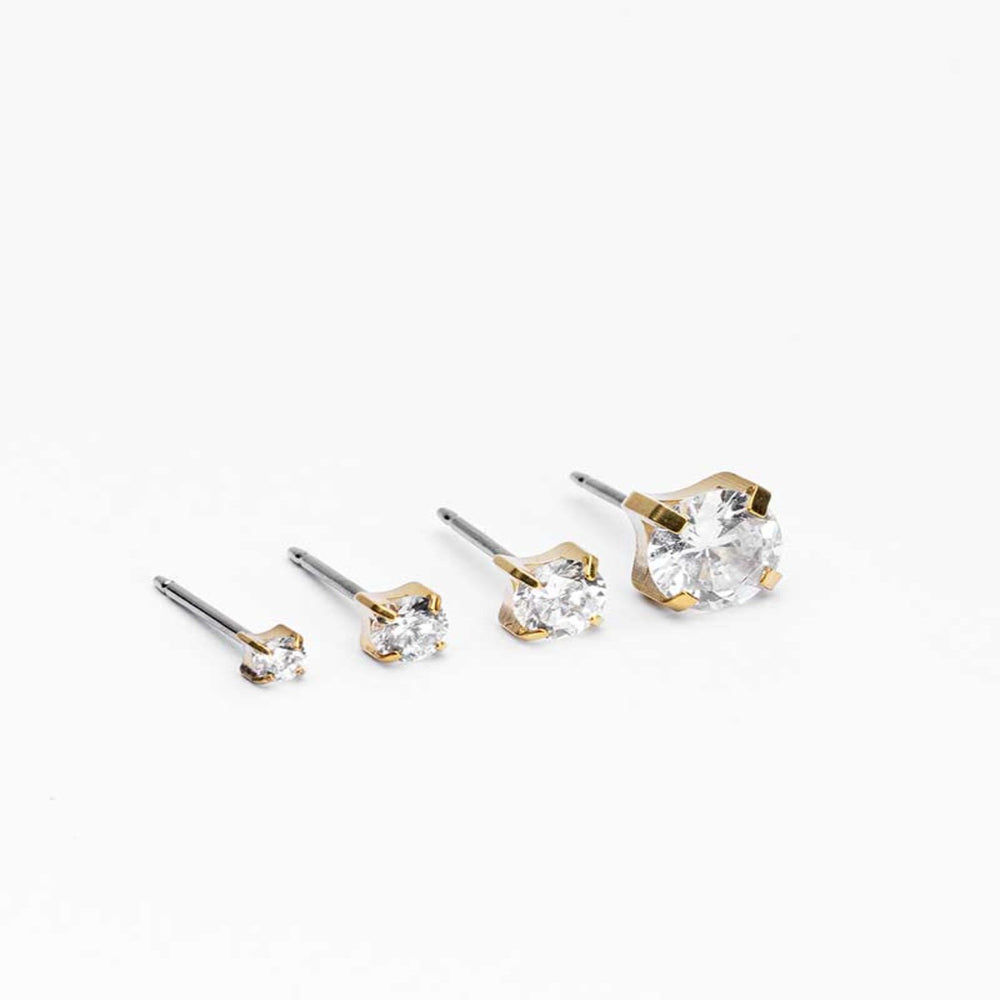 Blomdahl Cj Gt Tiffany 5mm Cz White 15-1304-30 [D]