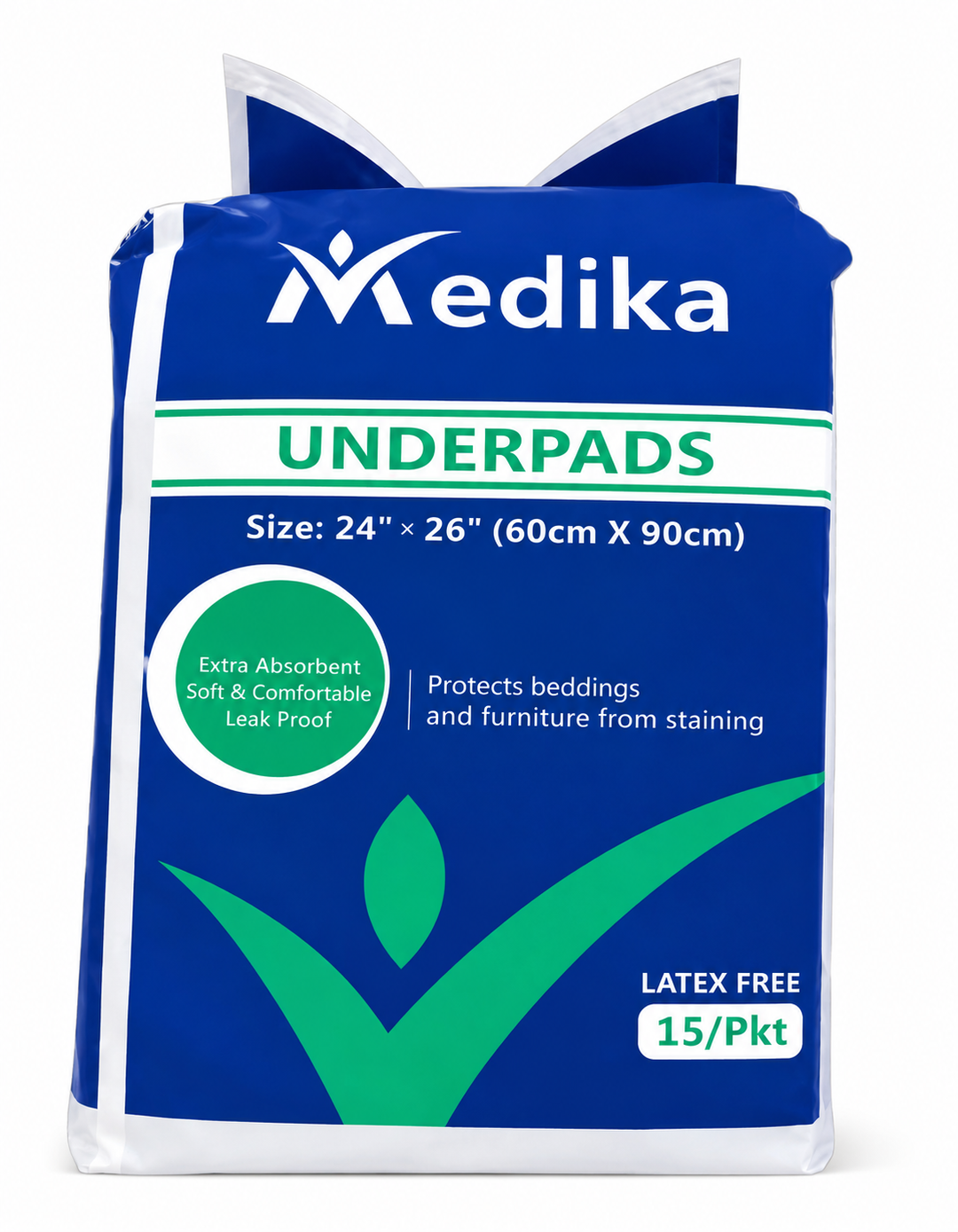 Medika Underpads (24"-36") 60Cm X 90 cm 15 Pieces