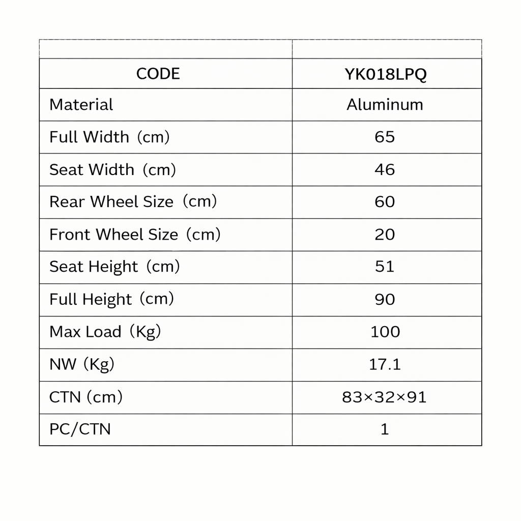 Escort Wheelchair Multi Functional Yk018Lpq