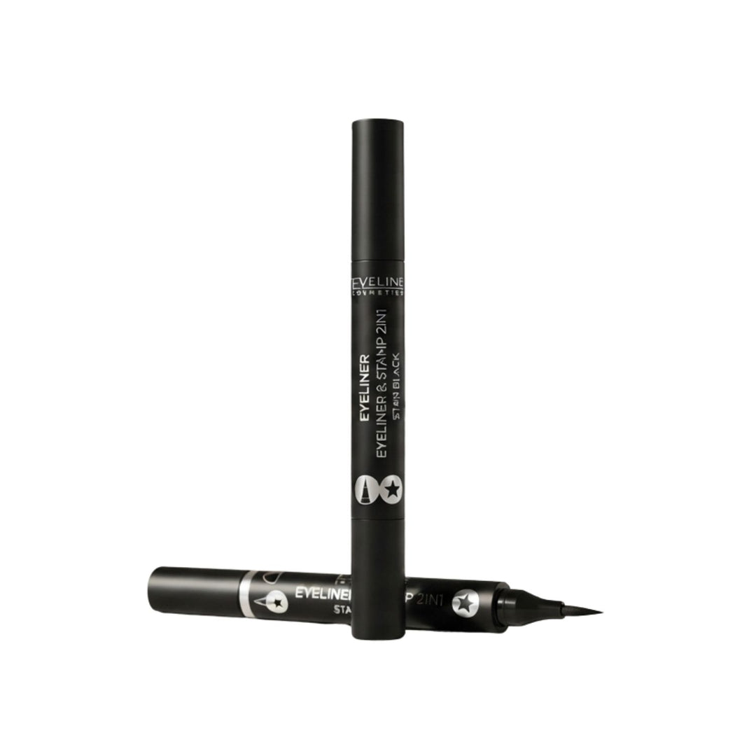 Eveline Eyeliner & Stamp 2In1 Star Black