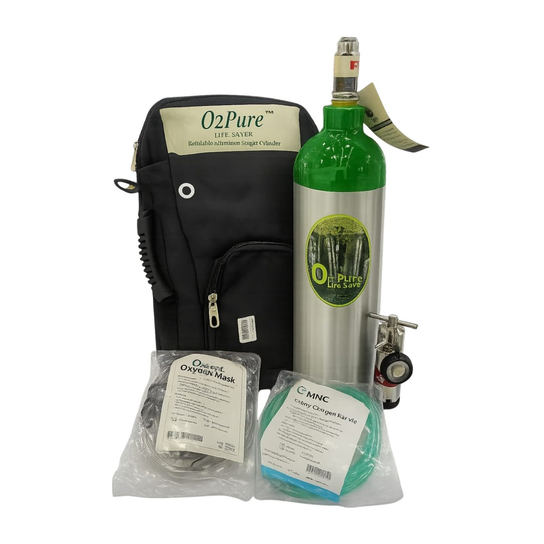 Oxygen Cylinder 2.2 Litre – 330L CGI (Regulator +filled cylinder+ Bag)
