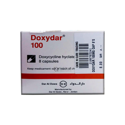 Doxydar 100mg Cap 8's (Original Prescription Is Mandatory Upon Delivery)