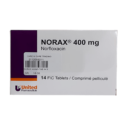 Norax 400mg Tablets 14's (Original Prescription Is Mandatory Upon Delivery)
