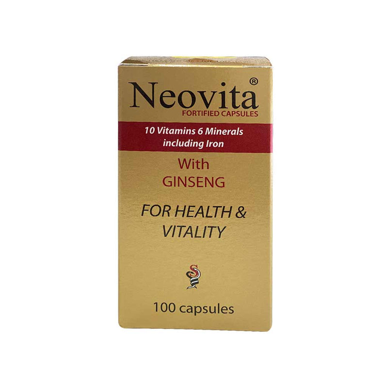 Neovita Vitamins & Minerals With Ginseng Cap 100&