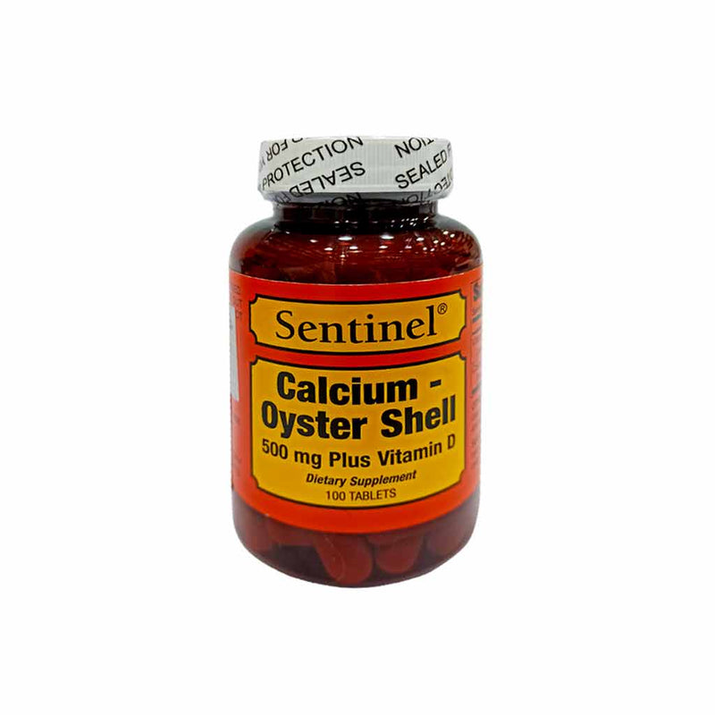Sentinel Calc.500mg /Vitd Oyster Shell Tablets 100&