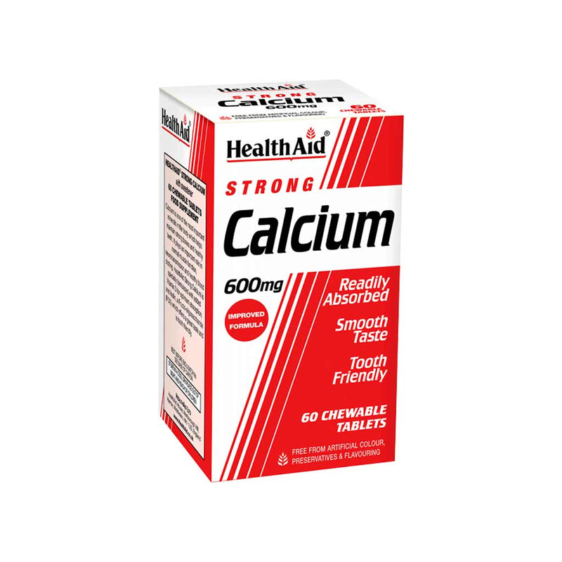 Health Aid Strong Calcium 600mg Tablets 60&