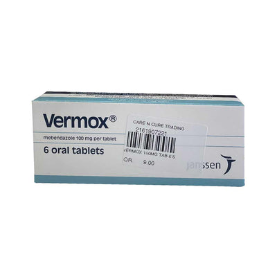 Vermox 100mg Tablets 6S