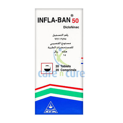 Inflaban 50mg Tablets 20's