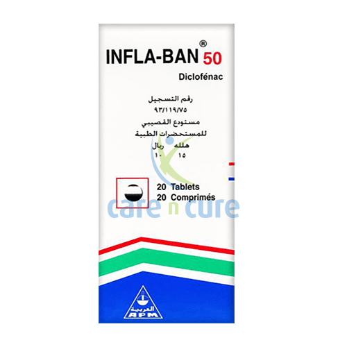 Inflaban 50mg Tablets 20&