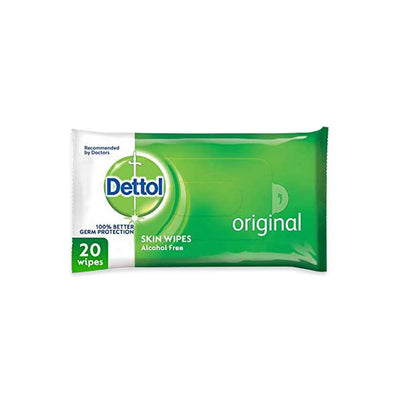 Dettol 2In1 Skin & Surace Wipes Org 20S