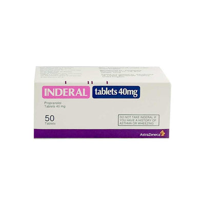 Inderal 40mg Tablets 50S