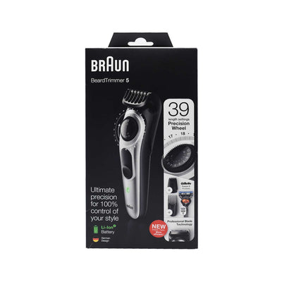 Braun Beard Trimmer Blk/Metsilv + Rzr Box A