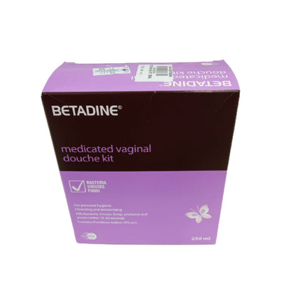 Betadine medicated vaginal douche kit 250ml