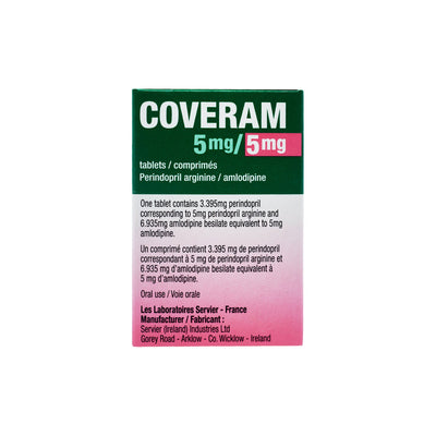 Coveram 5 mg / 5mg Tablets 30S