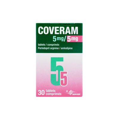 Coveram 5 mg / 5mg Tablets 30S