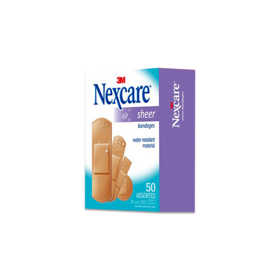 Nexcare Sheer Bandage Asrt 50 Pcs 