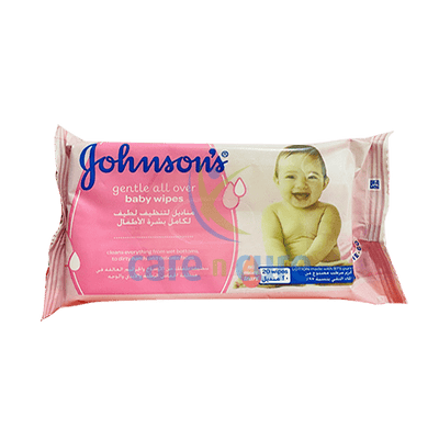 Johnson'S Gentle All Over Baby Wipes 20S