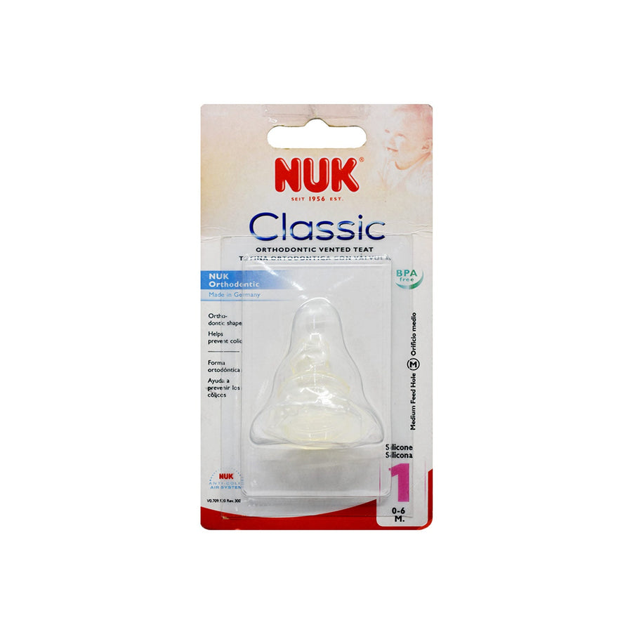 Nuk S1 Teat S1 Milk 1/Blc