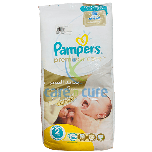Pampers Premium Care S2 46S (3- 6Kg) 4 X 46