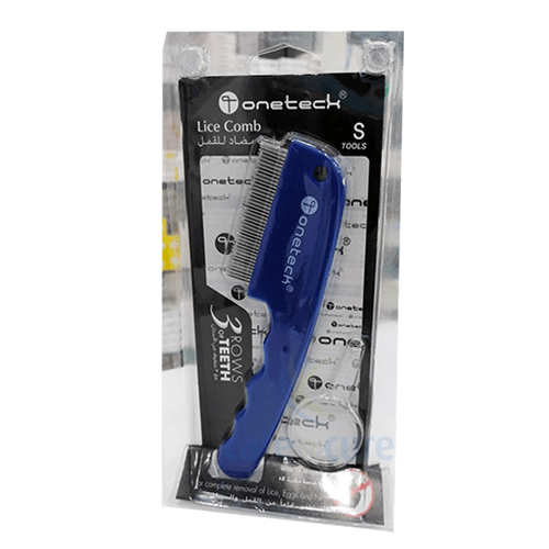 Anti Lice Comb 3 Row With Magnifyng Lens Blue