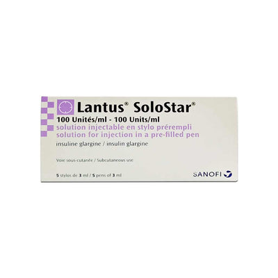 Insulin Lantus 100 Iu/ml Solostar 5 Pens