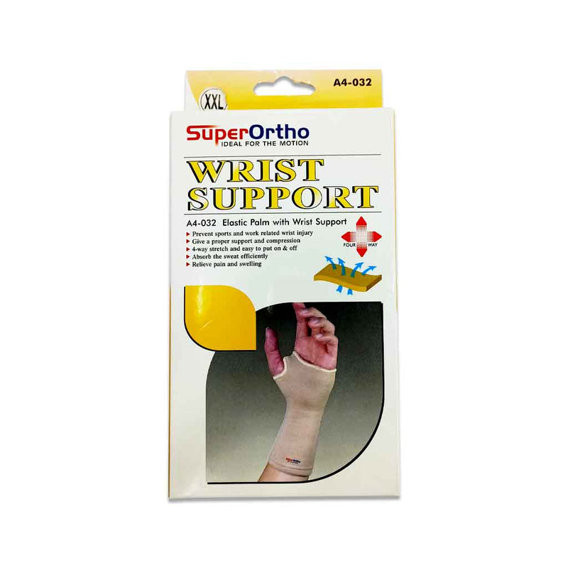 Super Ortho Elastic Wrist Support White -A4-032 (XXL)